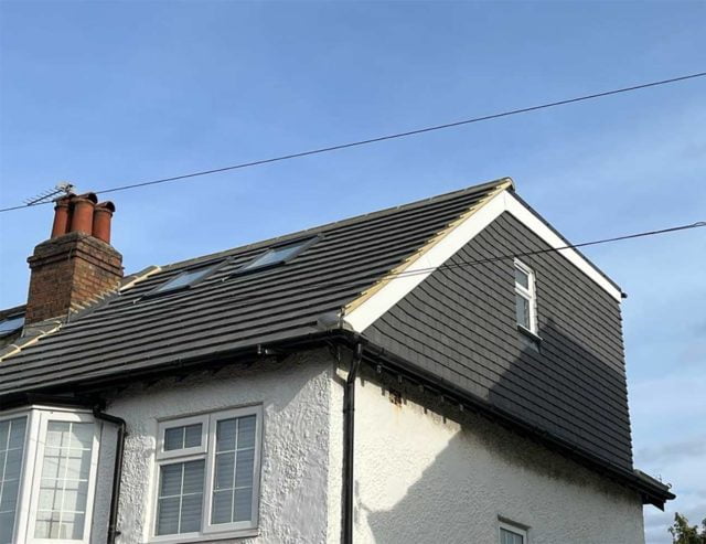 Loft extension side view.