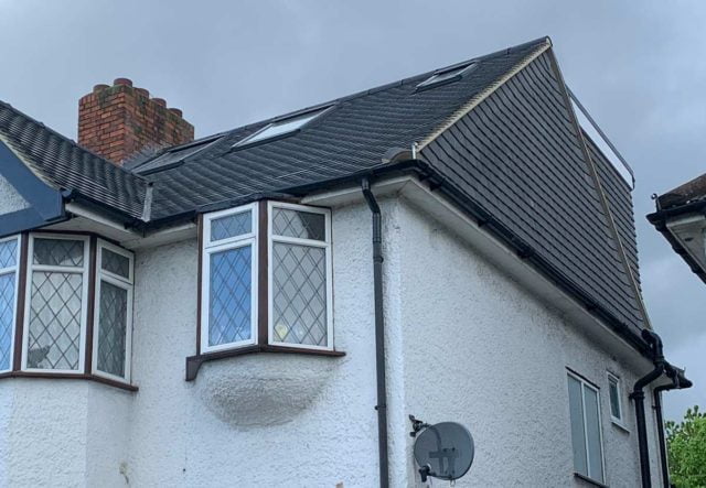 Hip to gable loft conversion.